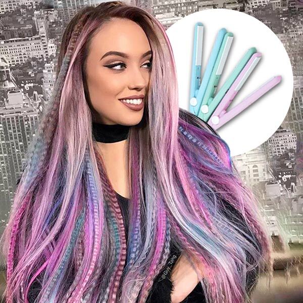 Mini žehlička na vlasy slider