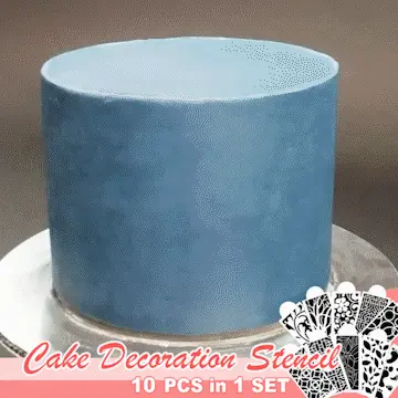 Cake stencils – Šablony na zdobení dortů (10 kusů) 02