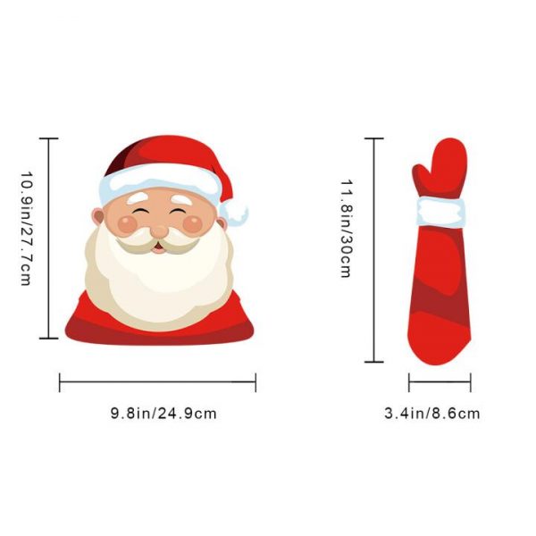 Nálepka na stěrače Santa (1+1 GRATIS) 03