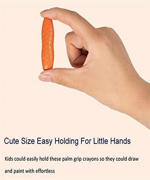 Peanut Crayons – Pastelky plastové pro děti (24 barev) slider