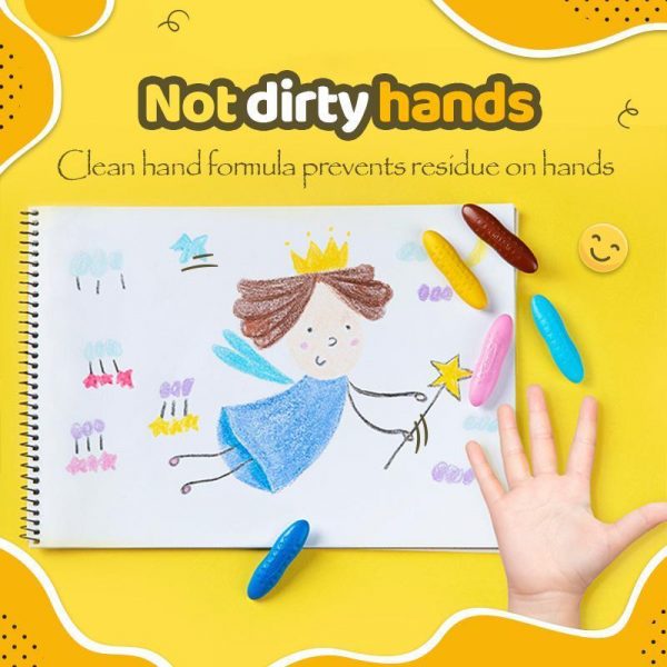 Peanut Crayons – Pastelky plastové pro děti (24 barev) 02