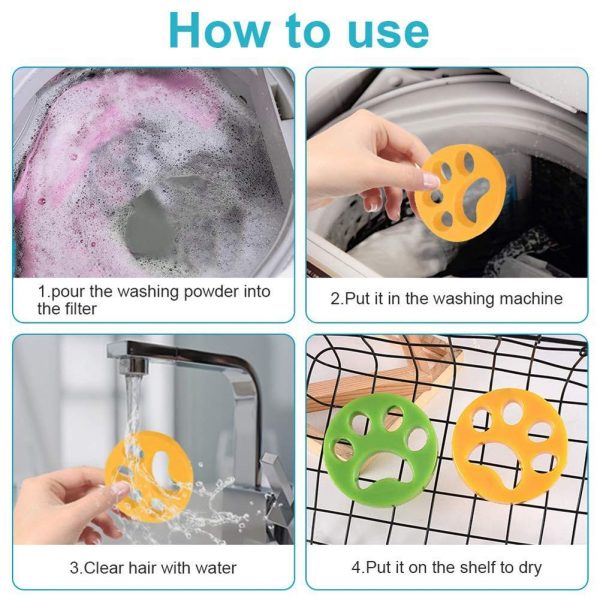 Lapač kožešin – Lapače chlupů na mytí domácích mazlíčků (2ks) slider