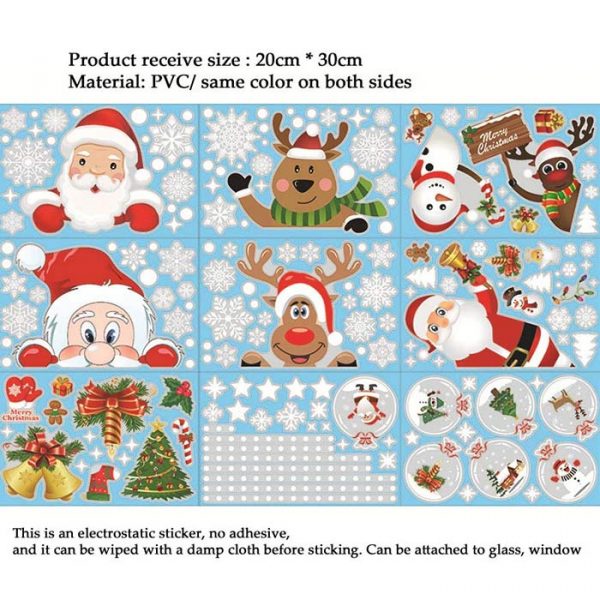 Christmas stickers – Vánoční statické samolepky slider